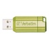 Papírenské zboží - Verbatim USB flash disk, 2.0, 32GB, Store,N,Go PinStripe, zelený, 49958, pre archiváciu da