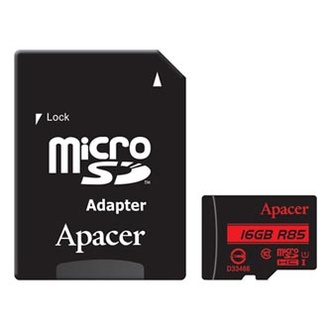 Papírenské zboží - Apacer paměťová karta Secure Digital, 16GB, micro SDHC, AP16GMCSH10U5-R, UHS-I U1 (Class