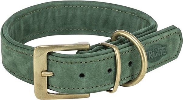 Papírenské zboží - Obojek PURE kožený, šalvějováM-L: 39-46 cm/ 35 mm
