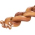 Papírenské zboží - Žuvací vrkoč s býčím penisom , 15 cm/ 35g