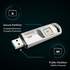 Papírenské zboží - Apacer USB flash disk, USB 3.0 (3.2 Gen 1), 32GB, AH651, strieborný, AP32GAH651S-1, s odtlačkom prsta