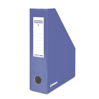 Papírenské zboží - Stojan na časopisy, modrý, karton, 80 mm, DONAU