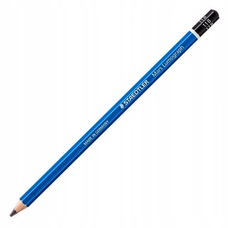 Papírenské zboží - Grafitová tužka "Mars Lumograph", B, šestihranná, STAEDTLER
