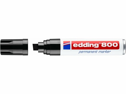 Papírenské zboží - Permanentní popisovač "800", černá, 4-12mm, klínový hrot, EDDING