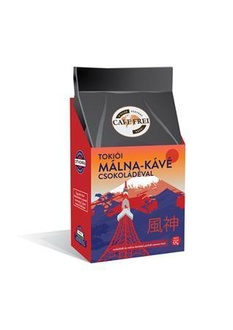 Papírenské zboží - Káva "Tokijská čokoládovo-malinová", pražená, zrnková, 125 g, CAFE FREI