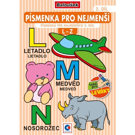 Papírenské zboží - Omalovánka - A5 - Písmena pro nejmenší, 2. díl