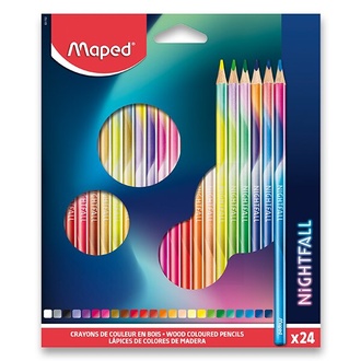 Papírenské zboží - Pastelky Maped Color'Peps Nightfall 24 barev