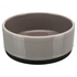 Papírenské zboží - Keramická miska s gumovovým okrajom, šedá 0,75 l/o 16 cm
