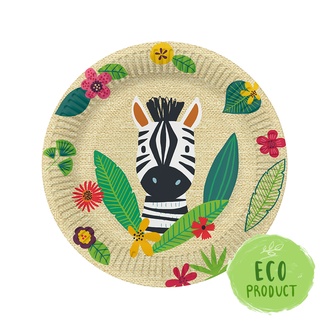 Papírenské zboží - Papírový talíř PAW Eco 23 cm Jungle Friends