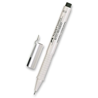 Papírenské zboží - Popisovač Faber-Castell Ecco Pigment - černý 0,5 mm