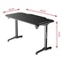 Papírenské zboží - ULTRADESK Herný stôl FRAG - BLACK, 140x66 cm, 76 cm, s XXL podložkou pod myš, s ultradesk BEAM, držiak slúchadiel aj nápojov