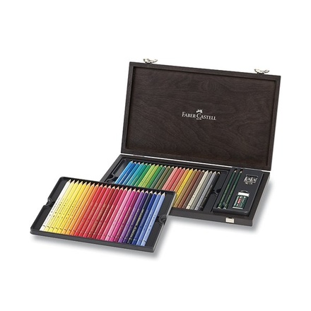 Papírenské zboží - Pastelky Faber-Castell 110006 Polychromos dřevěná kazeta, 48 barev