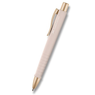 Papírenské zboží - Kuličkové pero Faber-Castell Poly Ball Urban Gold XB,světle růžová