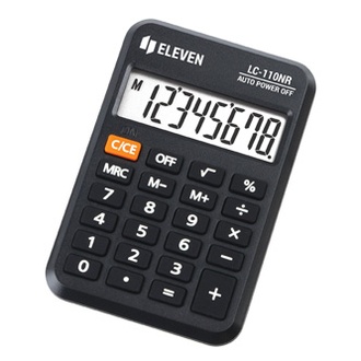 Papírenské zboží - Eleven kalkulačka LC110NR, černá, kapesní, osmimístná