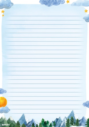 Papírenské zboží - Blok - A5 - Hory