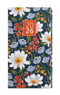Papírenské zboží - Týdenní diář - Jakub - Lamino - kapesní - Květiny