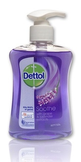Papírenské zboží - Mýdlo tekuté Dettol antibakteriální 250 ml Soothe - s vůní levandule
