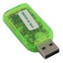 Papírenské zboží - USB (2.0) Redukcia, USB-Audio, USB A (2.0) M-Jack (3,5 mm) 2x F, 0, zelená, USB zvuková karta