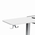 Papírenské zboží - ULTRADESK Herný stôl WINGER - biely, 111x155x60 cm, 75-122 cm, elektricky nastaviteľná vyššie