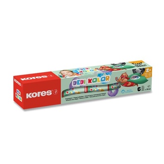 Papírenské zboží - Prstové barvy Kores Dedi Kolor 6 barev, 30 ml