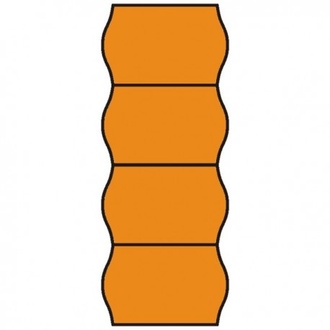 Papírenské zboží - Cenové etikety 25x16 contact oranžové kulaté
