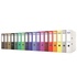 Papírenské zboží - Zakladač pákový Rainbow, biely, 75 mm, A4, PP/kartón, DONAU