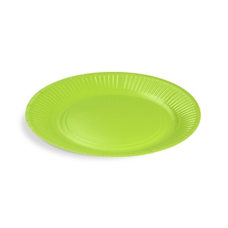 Papírenské zboží - Papírový talíř (FSC Mix) zelený průměr 23cm [10 ks]