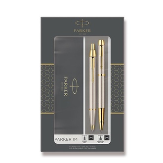 Papírenské zboží - Parker IM Brushed Metal GT sada roller a kuličková tužka