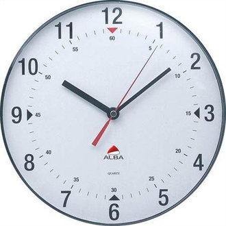 Papírenské zboží - Nástěnné hodiny "Classic", šedá, 25cm, ALBA