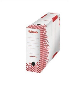 Papírenské zboží - Rychle-složitelná archivační krabice Esselte Speedbox 100 mm, Bílá