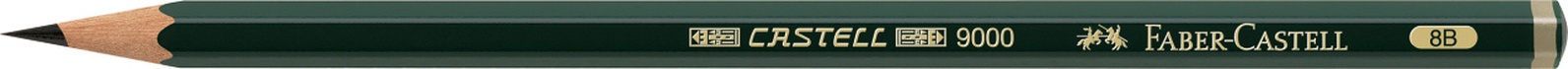 Papírenské zboží - Grafitová ceruzka Castell 9000, 8B, Faber-Castell 119008