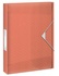 Papírenské zboží - Box na spisy s gumičkou Colour'Ice, broskyňová, 25 mm, PP, A4, ESSELTE