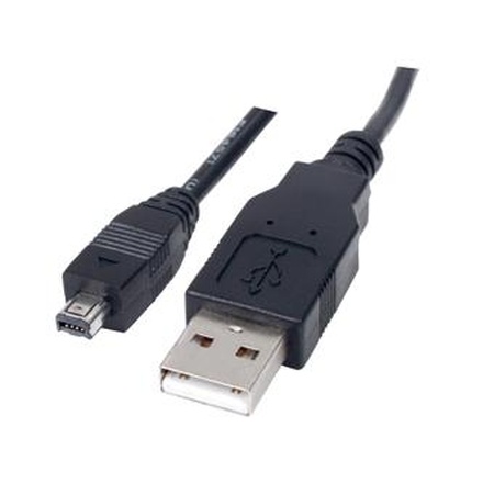 Papírenské zboží - Kabel USB (2.0), USB A M- 4 pin M, 1.8m, černý, Logo, HIROSE