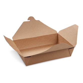 Papírenské zboží - Food box (PAP/PE) nepromastitelný kraft `L` 195 x 140 x 50 mm 1500ml [50 ks]