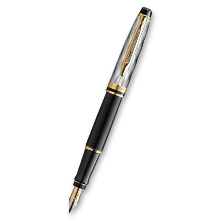 Papírenské zboží - Waterman Expert Deluxe Black GT sada plnicí pero a pouzdro