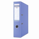 Papírenské zboží - Pákový pořadač "Premium", světle modrá, 75 mm, A4, s ochranným spodním kováním, PP, DONAU