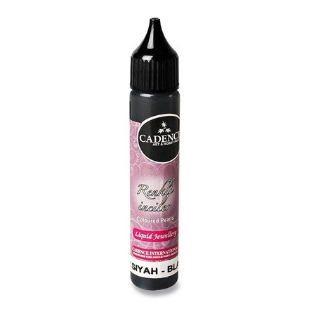 Papírenské zboží - Tekuté perly Cadence 25 ml, černá