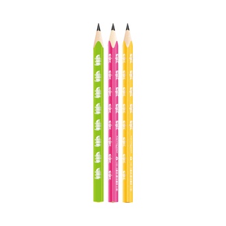 Papírenské zboží - Grafitové tužky KEYROAD Neon Jumbo,trojhranná - HB