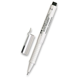 Papírenské zboží - Popisovač Faber-Castell Ecco Pigment - černý 0,6 mm