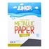 Papírenské zboží - Dekoračný papier A4 10 ks čierny metallic 250 g