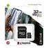 Papírenské zboží - Kingston pamäťová karta Canvas Select Plus, 32GB, micro SDHC, SDCS2/32GB, UHS-I U1 (Class 10), s adaptérom, A1