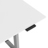 Papírenské zboží - Rám stola, elektricky nastaviteľná výška, rozsah 500 mm, antikolózny systém, šedý, 100 kg nosnosť, Powerton