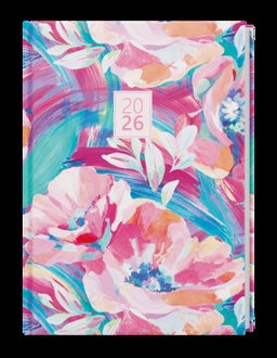 Papírenské zboží - Denní diář - David - Lamino - A5 - Růžový