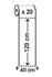 Papírenské zboží - Stredový pás (PAP-Airlaid) PREMIUM čierny 40cm x 24m [1 ks]