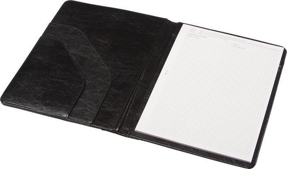 Papírenské zboží - konferenční desky, A4, koženka, PANTAPLAST, černé