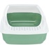 Papírenské zboží - WC DELIO s výrezom a čistiacim roštom, 35 x 20 x 48 cm, zelená/biela