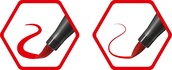 Papírenské zboží - Vláknový fix s flexibilným štetcovým hrotom STABILO Pen 68 brush čierna [1 ks]
