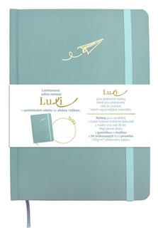 Papírenské zboží - Notes Luxi tečky - A5 - lamino - ledově modrá