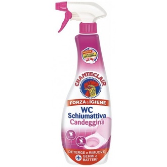 Papírenské zboží - Chante Clair Schiumattiva Candeggin pěnový WC čistič s bělicím účinkem 625 ml rozprašovač
