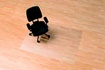 Papírenské zboží - Podložka pod židli, na tvrdé podlahové krytiny, tvar E, 75x120 cm,  RS OFFICE  "Ecoblue"